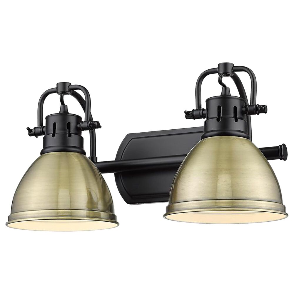 Golden Lighting Duncan 2-Light Bath Vanity in Matte Black, , large