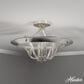 Hunter Perch Point 4-Light Semi-Flush Mount in Brushed Nickel, , large