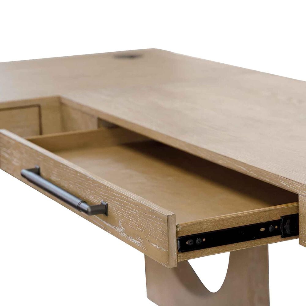 Wycliff Bay Canyon Drive Office L-Shaped Desk in Natural Oak, , large