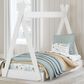 Ashley Hallityn Twin Tent Floor Bed in Matte White, , large