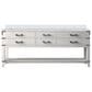 Lexora Home Norwalk 80" Double Bathroom Vanity in White Oak with White Quartz Top and Rectangular Sinks, , large