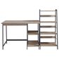 Signature Design by Ashley Soho Home Office Desk and Shelf in Brown and Black, , large