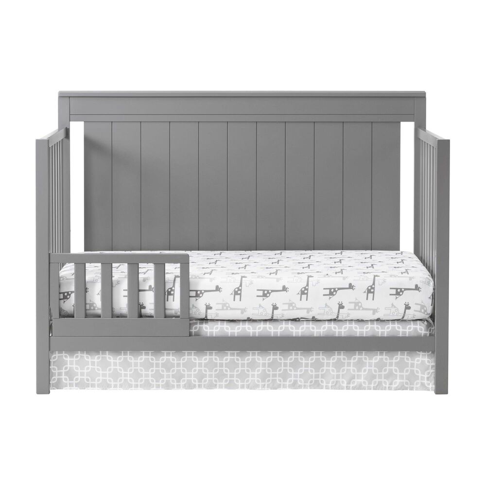 Oxford Baby Lazio 4-In-1 Convertible Crib in Dove Gray, , large