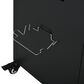 Hearth and Haven Outdoor Kitchen Island Cart with Dual Expandable Stainless Steel Tabletops in Black, , large