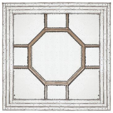 A&B Home Irving Wall Mirror in Sliver and Weathered Gold, , large