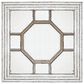 A&B Home Irving Wall Mirror in Sliver and Weathered Gold, , large