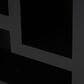 Maple and Jade 5-Shelf Geometric Storage Shelving Unit in Matte Black, , large