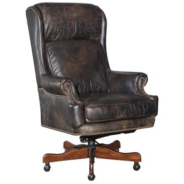 Hooker Furniture Tucker Executive Swivel Tilt Chair in Brown, , large