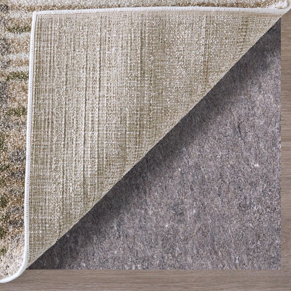 Feizy Richmond Gray and White 6&#39;7&quot; x 9&#39;6&quot; Area Rug, , large