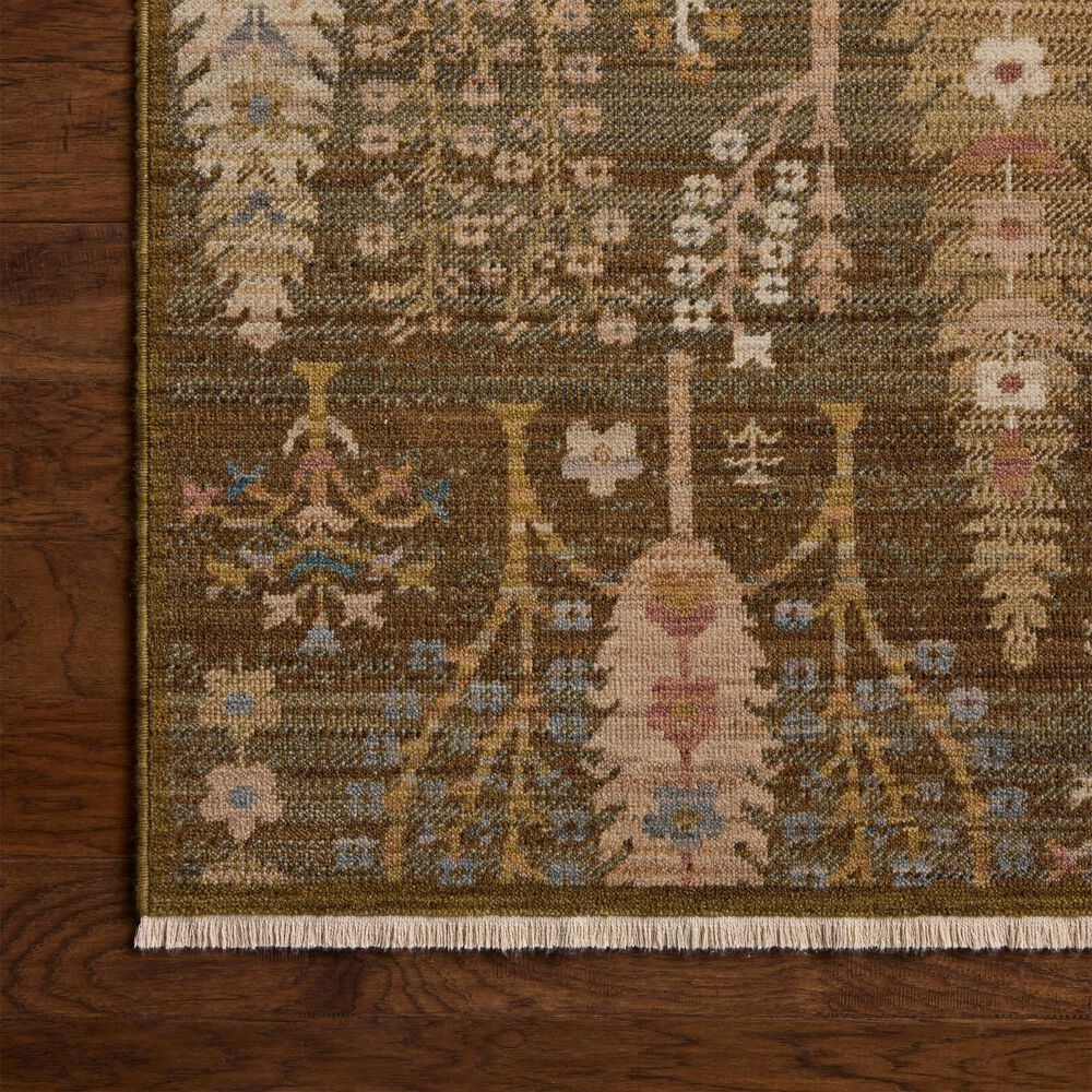 Loloi Reign Moss and Multicolor 3' x 4'7" Area Rug, , large