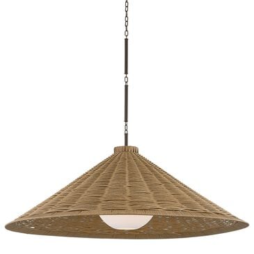 Troy Lighting Devlin 44" 1-Light Exterior Pendant in Bronze, , large