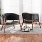 Baxton Studio Baron Accent Chair in Dark Grey (Set of 2), , large