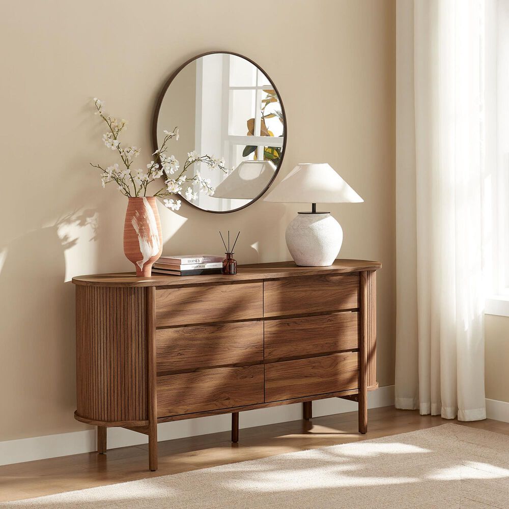 Modway Cadence 6-Drawer Dresser in Walnut, , large