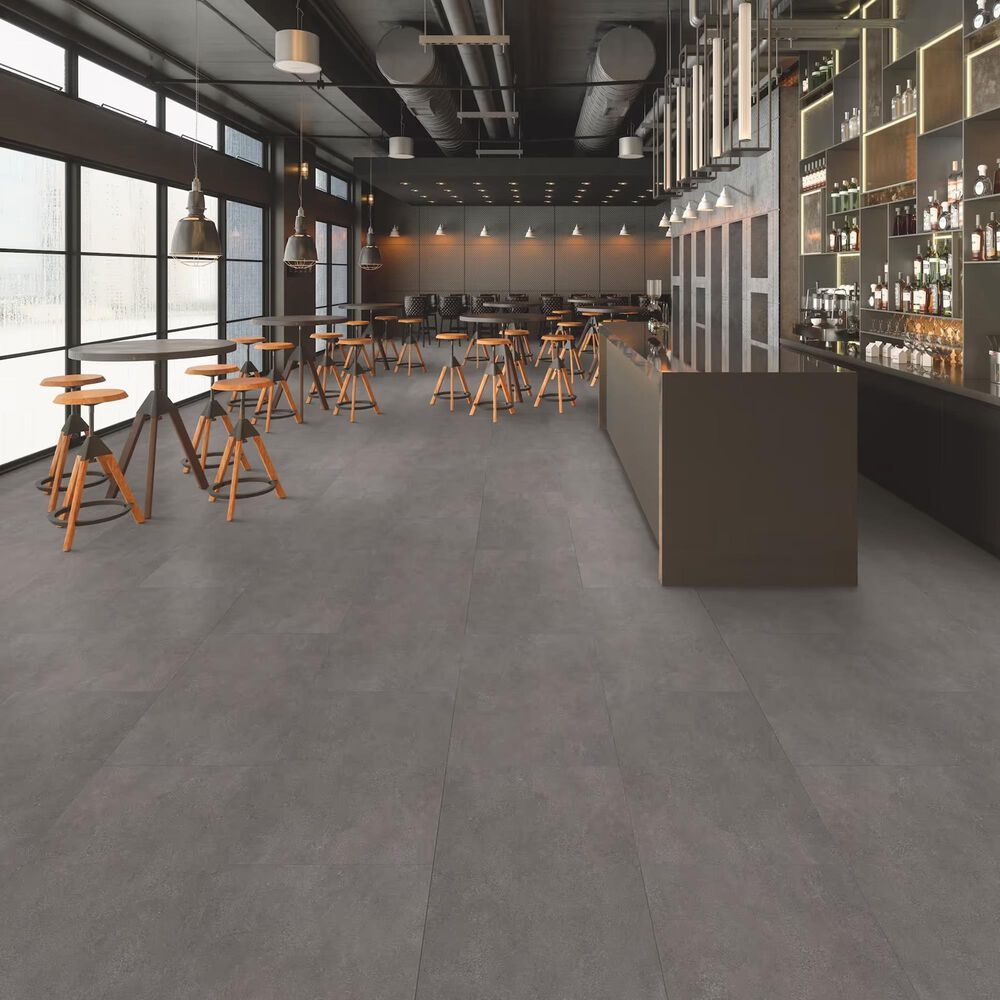 Happy Feet International Quarry Tile Slate 18" x 36" Luxury Vinyl Tile, , large