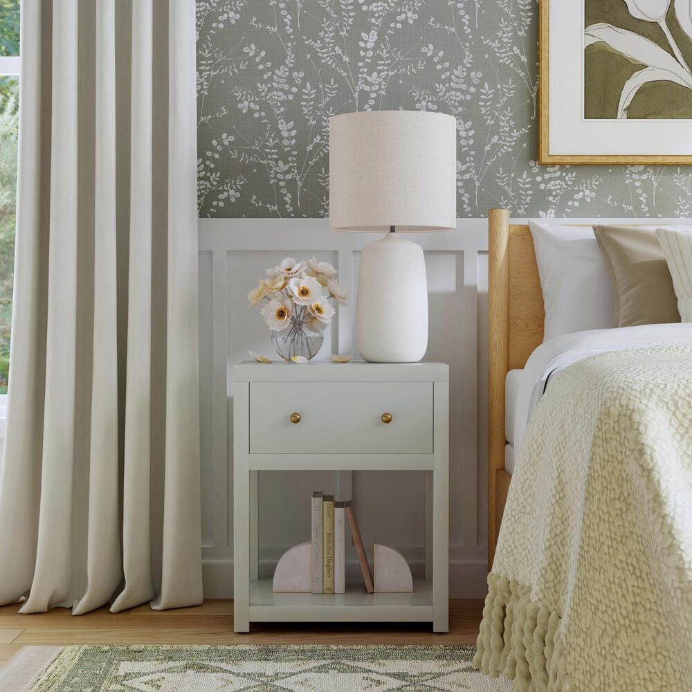 Butler Specialty Company Nora 1-Drawer 21" Nightstand in Sage Green, , large