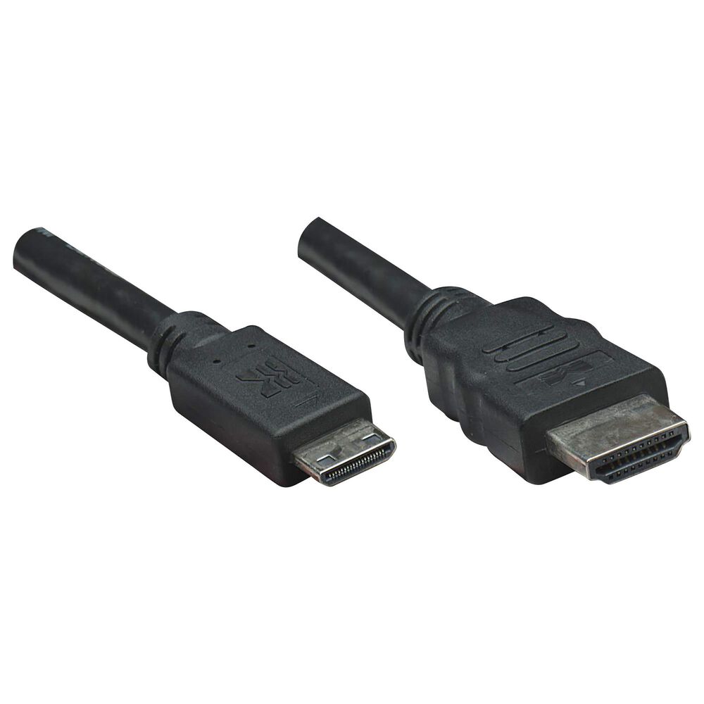 Manhattan 6&#39; High Speed HDMI to Mini HDMI in Black, , large