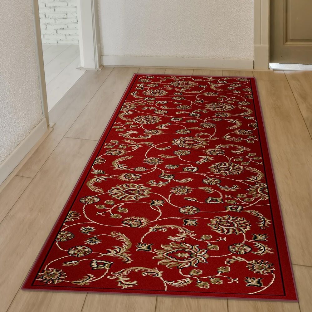 Radici USA Como 1835 Red 7'9" x 11' Area Rug, , large