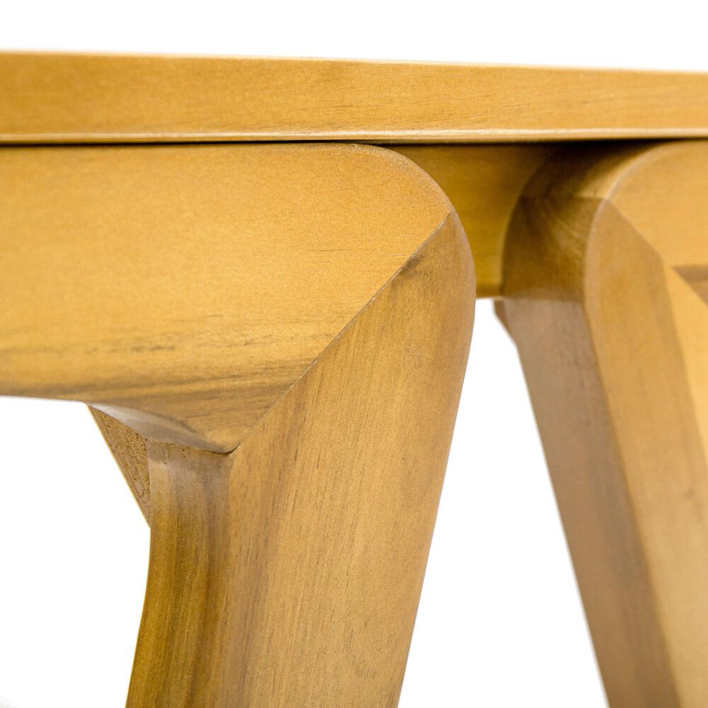 Hearth and Haven 3-Piece Outdoor Picnic Table Set in Teak, , large