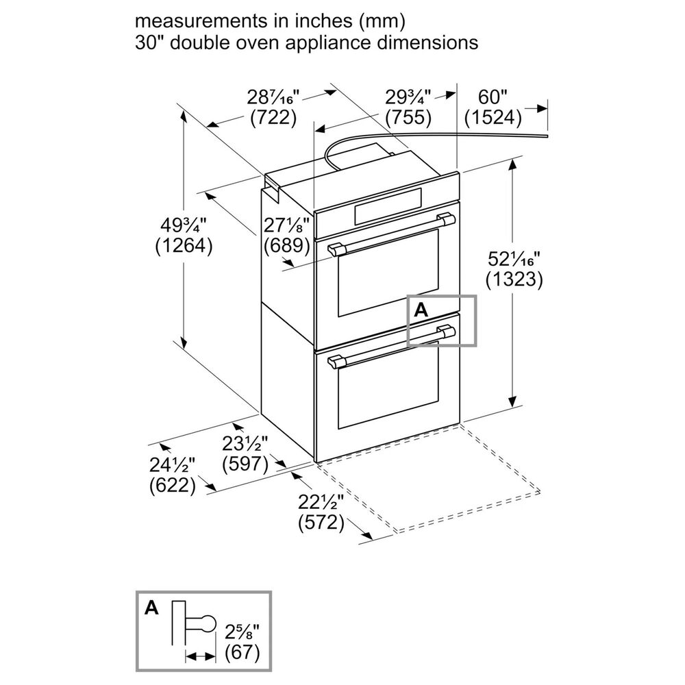 Thermador 30" Masterpiece Double Wall Oven in Stainless Steels NFM
