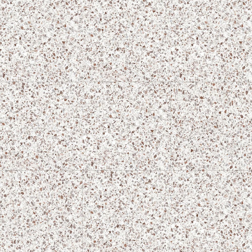 Fuzion SmartDrop Elite Alabaster Terrazzo 18" x 36" Luxury Vinyl Tile, , large