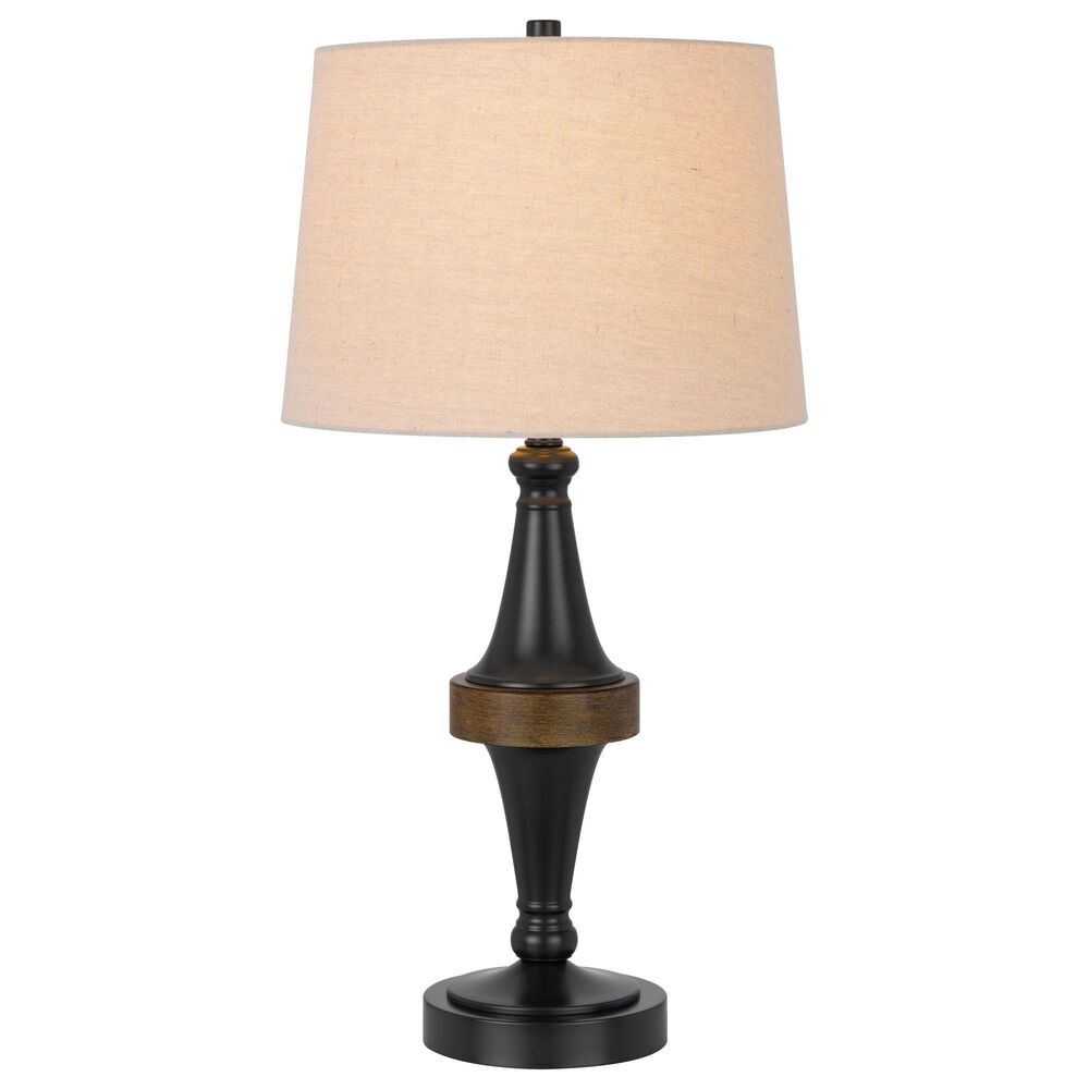 Cal Lighting Arbor Table Lamp in Dark Bronze and Walnut Brown, , large