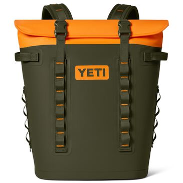 YETI Hopper M20 Backpack Soft Cooler in Olive and King Crab Orange, , large