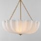 Maxim Lighting Bundt 3-Light Convertible Semi-Flush in White and Natural Aged Brass, , large