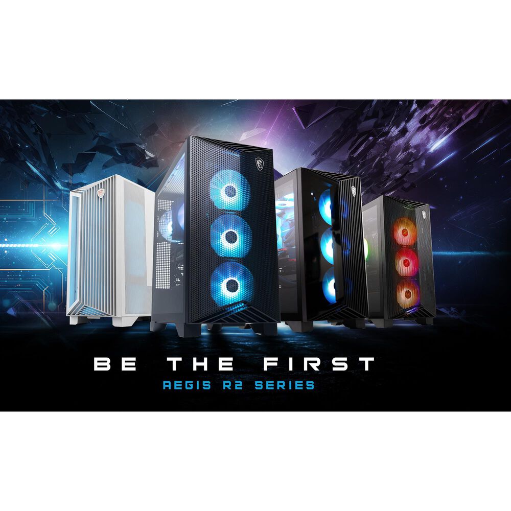 MSI Aegis R2 Gaming Desktop | Intel Core i9-14900F - 32GB RAM - NVIDIA GeForce RTX 5070 Ti Graphics - 2TB SSD in Black, , large