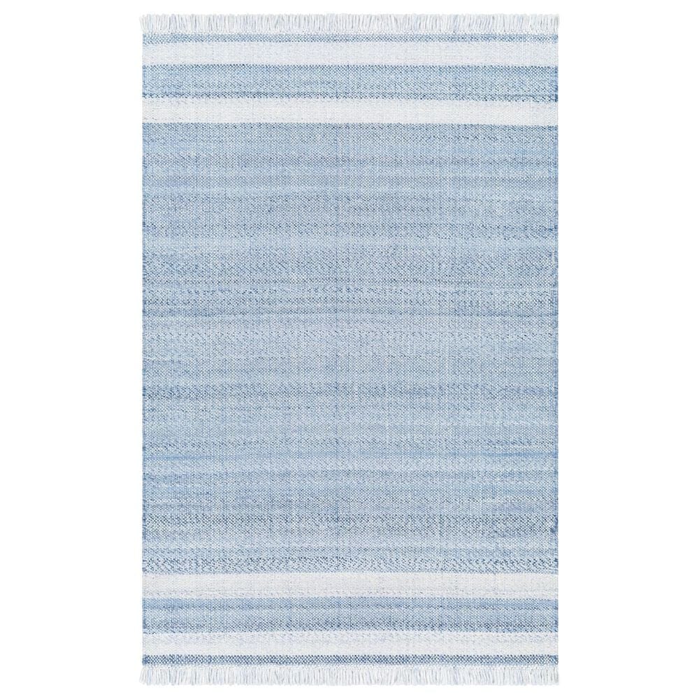 Surya Primrose PRM2302 12" x 18" Off-White, Denim, Light Blue and Ice Blue Indoor/Outdoor Area Rug, , large