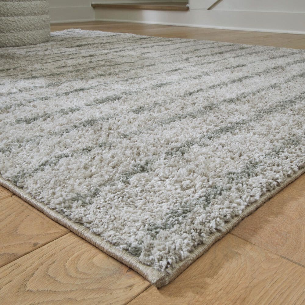 Ashley Laddway 8&#39; x 10&#39; Cream and Green Area Rug, , large