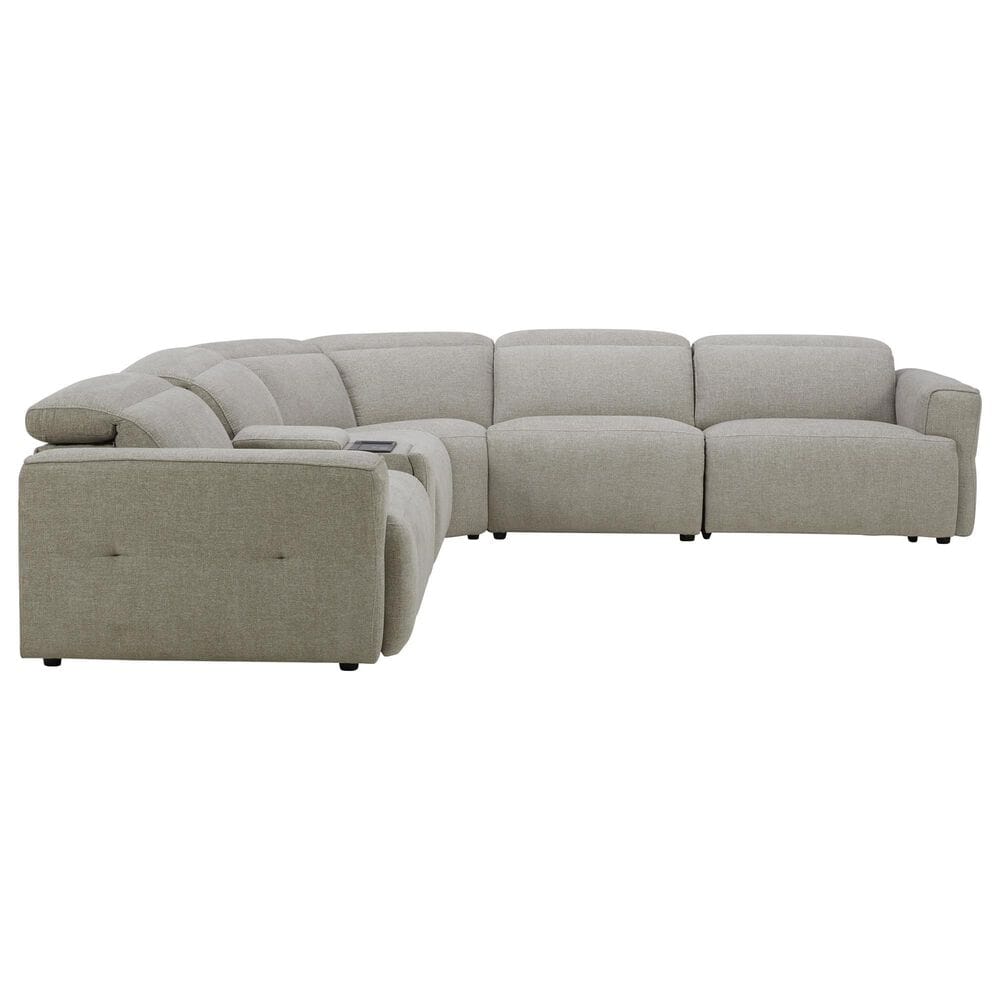 Interlochen 6-Piece Power Reclining Sectional in Brent Sand, , large