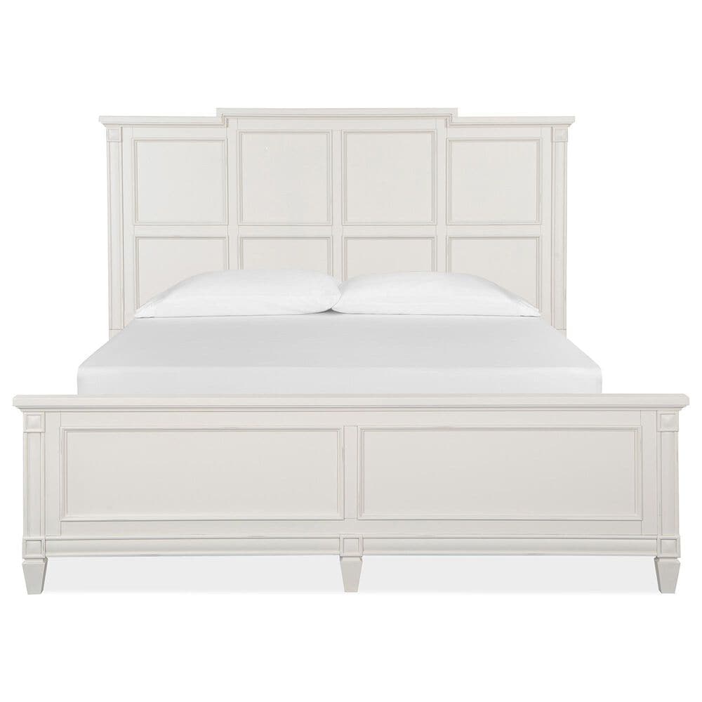 Nicolette Home Willowbrook King Panel Bed in Egg Shell White, , large