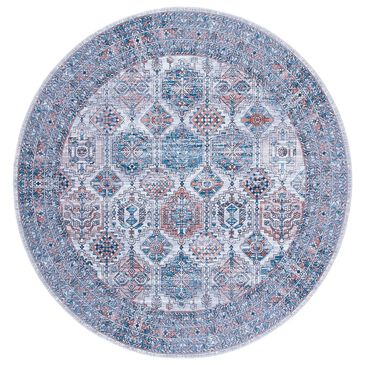 Safavieh Serapi 6"7" Round Ivory and Rust Area Rug, , large