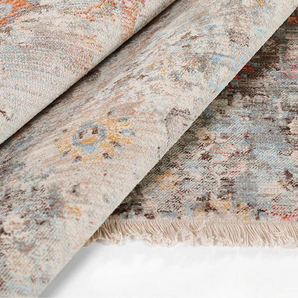 Momeni Izmir IZ-01 2&#39;6&quot; x 8&#39; Tan, Blue and Rust Runner, , large