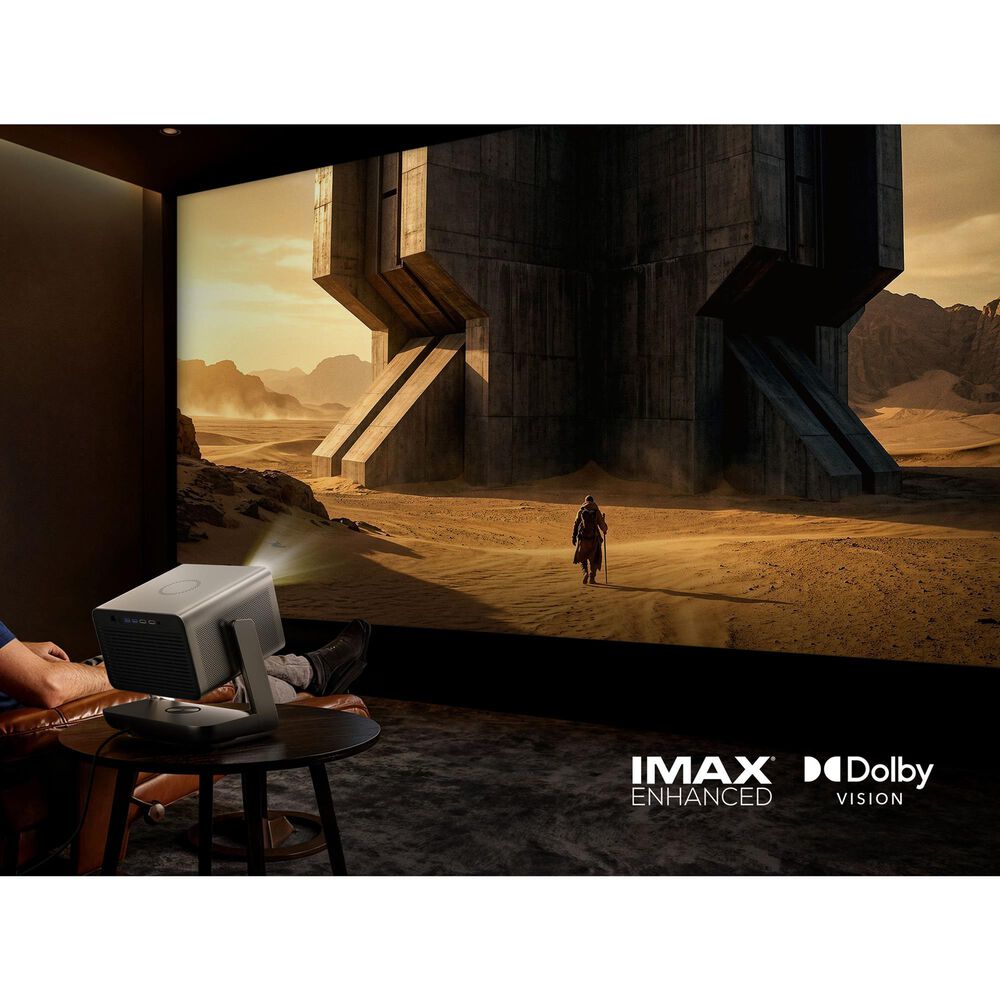 Hisense Triple Laser Mini Projector with 4000 ANSI Lumens in Gray, , large