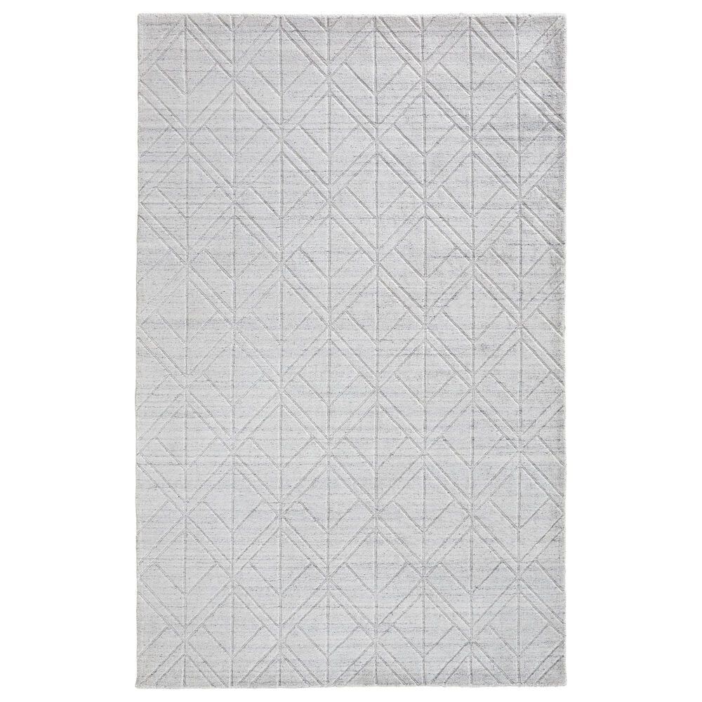 Feizy Redford 8847F 3"6" x 5"6" White and Silver Area Rug, , large