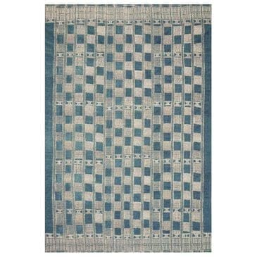 Loloi Mika 7"10" x 11"2" Blue and Ivory Area Performance Rug, , large