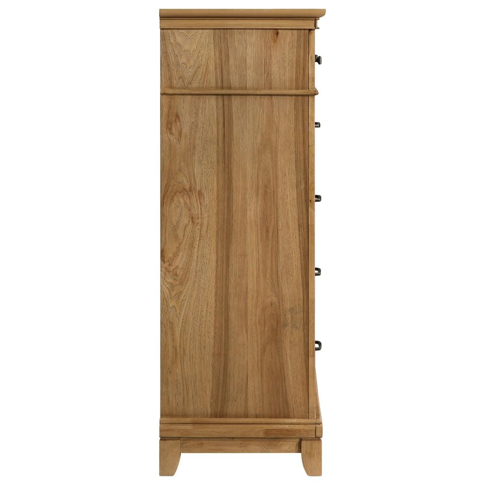New Heritage Design Sunstone 5 Drawer Chest in Honey Tan, , large