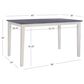Linon Home Decor Mckoy Counter Height Table in Cream and Charcoal - Table Only, , large