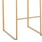LumiSource Fuji 30" Bar Stool with White Upholstery in Gold (Set of 2), , large