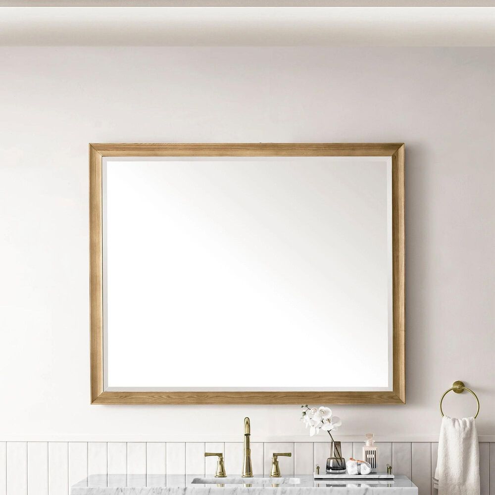 James Martin Vanities Glenbrooke 48&quot; Rectangular Mirror in Light Natural Oak, , large
