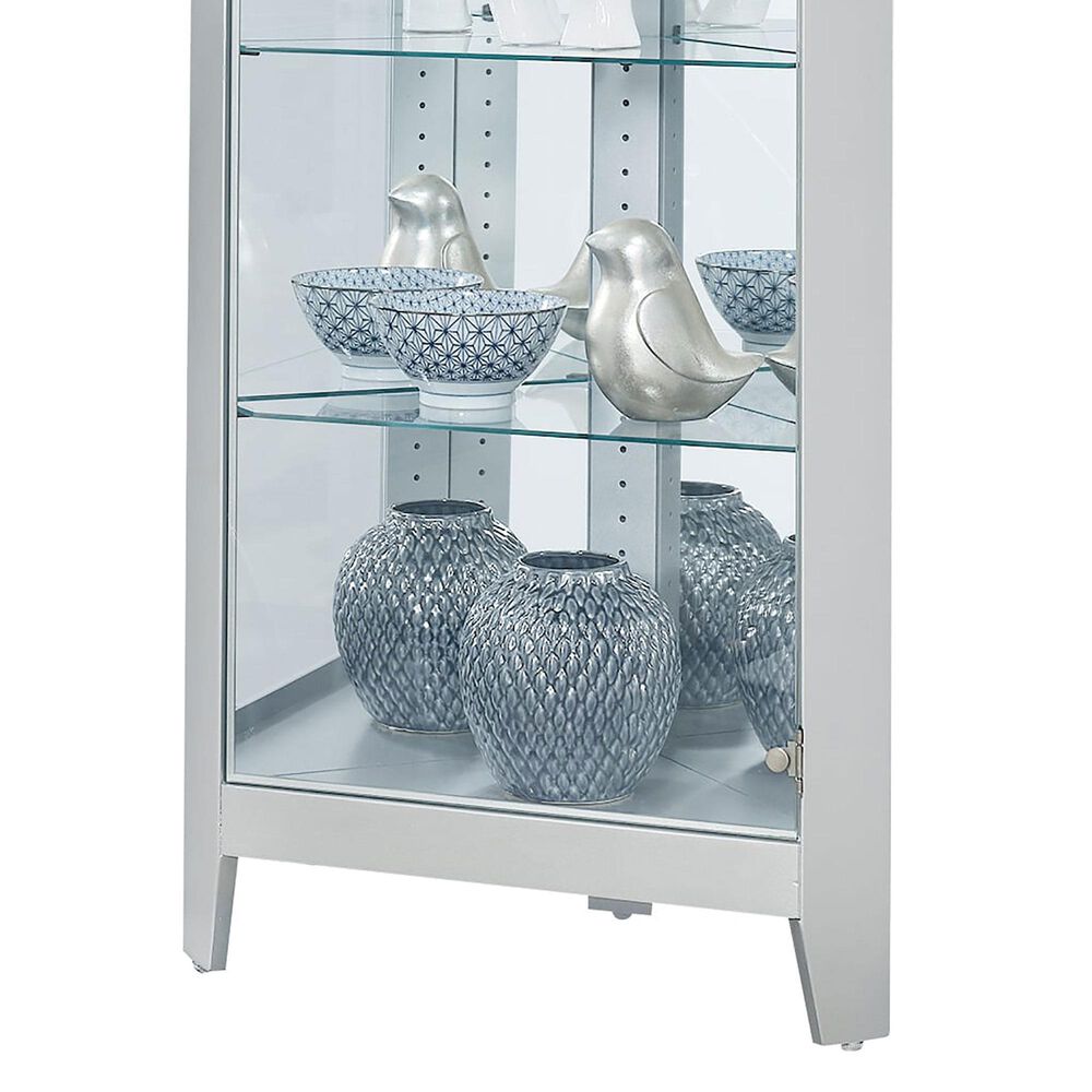 Howard Miller Tamsin II Curio Cabinet in Silver, , large
