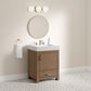 37B Alanya 24" Single Bathroom Vanity in Walnut Drift with White Composite Stone Top, , large