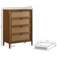 Hearth and Haven 4-Drawer Chest in Brown, , large
