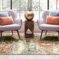 Karastan Marash 5" x 7"6" Beige, Rust Red and Blue Area Rug, , large