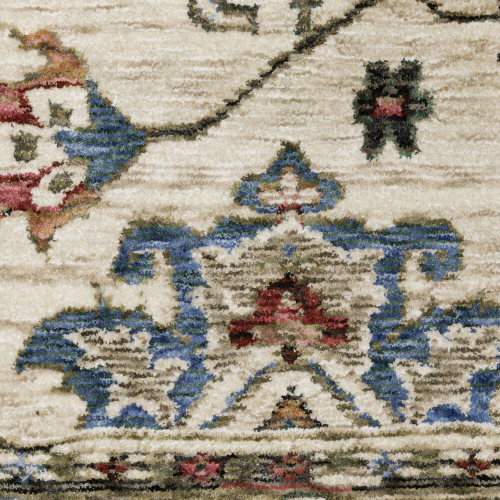 Oriental Weavers Hastings HA03W 2&#39;3&quot; x 7&#39;6&quot; Ivory Runner, , large
