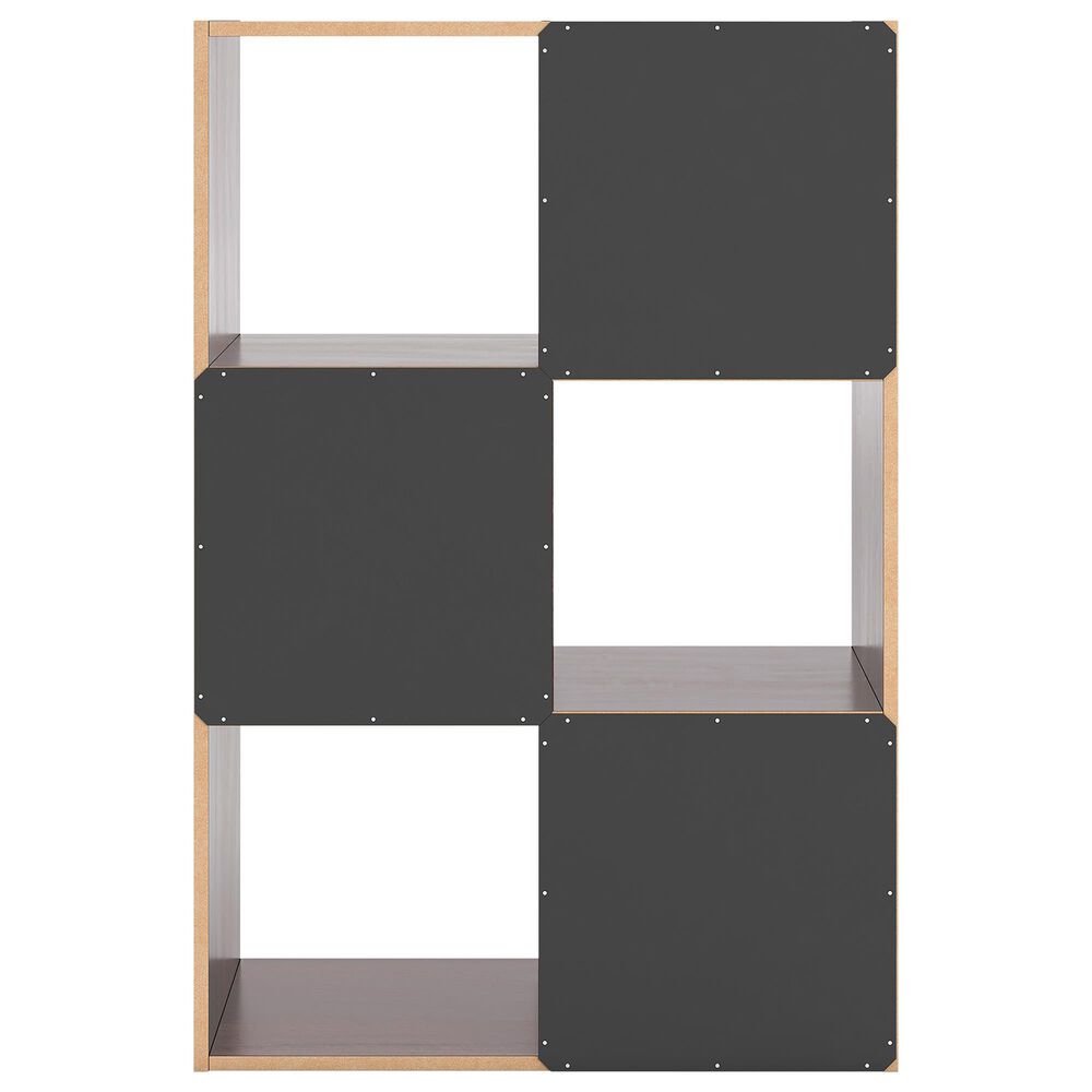 Ashley Glosmount 6-Cube Organizer in Cherry and Light Brown, , large