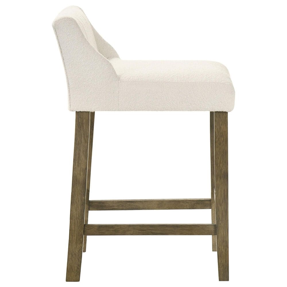 Armen Living Fauna Counter Height Stool in Putty Brown, , large