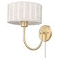 Golden Lighting Erma 1-Light Wall Sconce in Brushed Champagne Bronze, , large