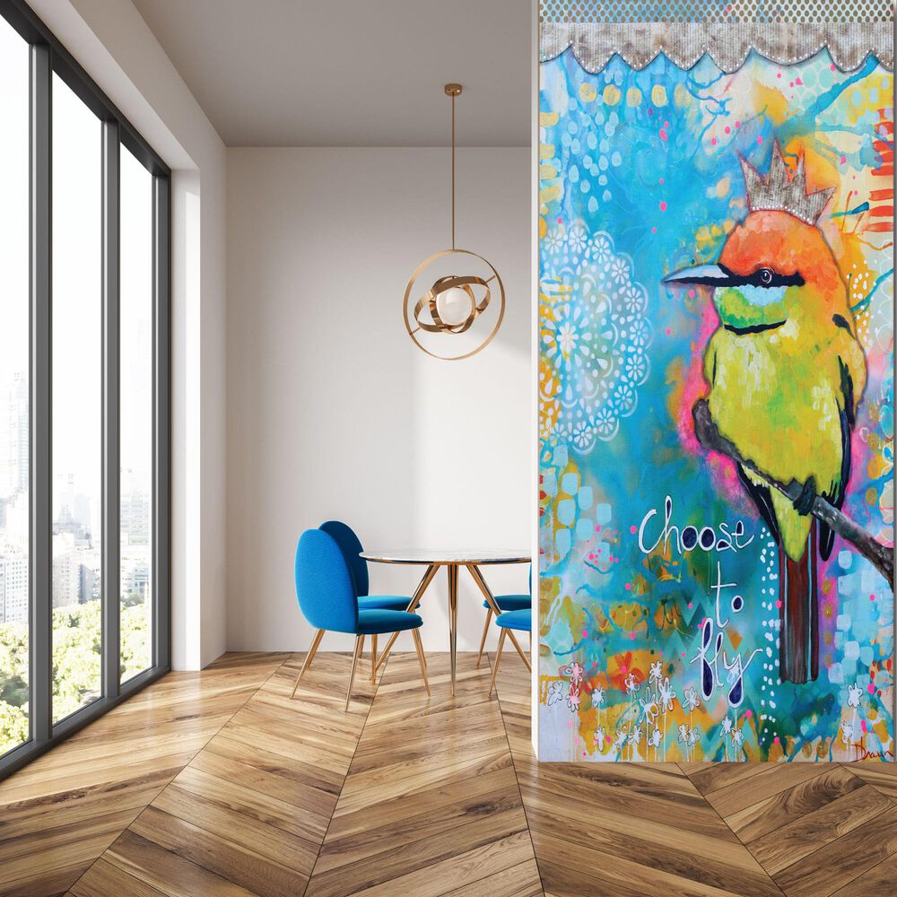 Courtside Market ChooseTo Fly 96" x 45" Mural, , large
